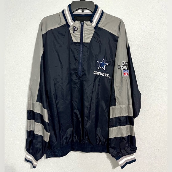 Vintage Dallas Cowboys Reversible Windbreaker Jacket Size Large
